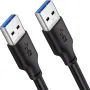 Пач кабел Cabletime USB 3.0 AM - AM (CA915415)