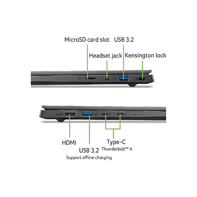 كمبيوتر محمول Acer Swift X 14 SFX14-73G, Grey (NX.J83EU.003)