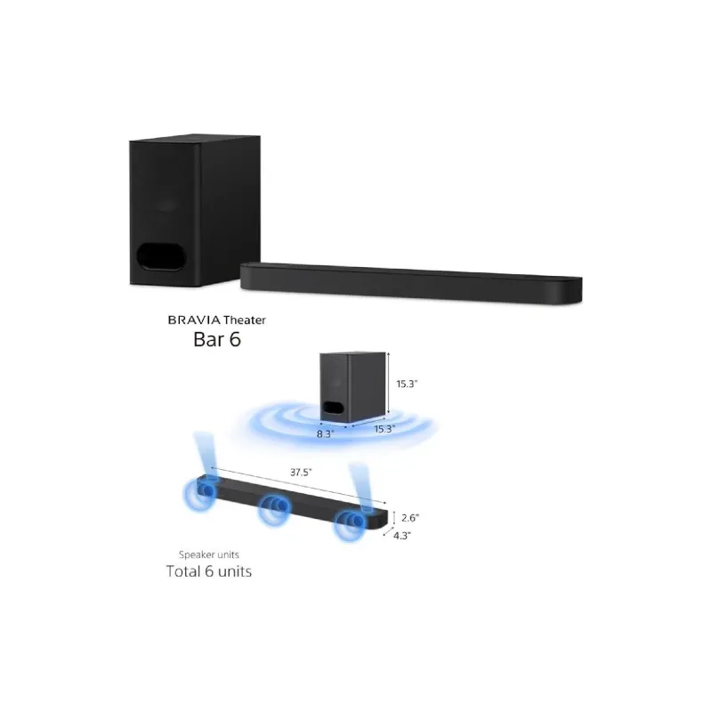 Soundbar 3.1.2 Sony (HTB600.AF1)