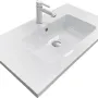 حوض + حوض غسيل Adamant Flate, White (4824296206501)