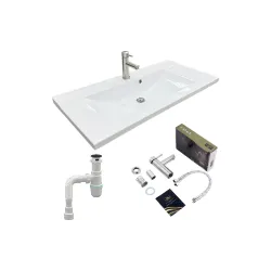 Νιπτήρας + νιπτήρας Adamant Quanto 100 (4824296207901)