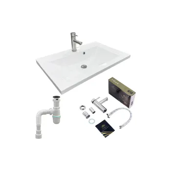 Раковина + умывальник Adamant Quanto 70 (4824296208101)