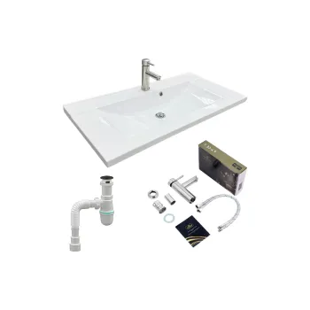 Раковина + умывальник Adamant Quanto 90 (4824296208301)