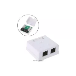 2-es foglalatú hálózati portok Kingda Cat 6 UTP, White (KD-WP6035-C6) 2-es foglalatú hálózati portok Kingda Cat 6 UTP, White (KD-WP6035-C6)