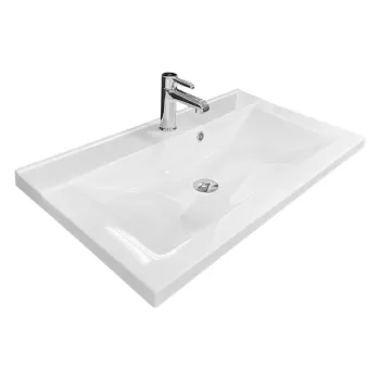 Mosdó + mosdótálca Adamant Quanto, White (4824296206301)