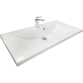 Mosdó + mosdótálca Adamant Quanto, White (4824296107101)