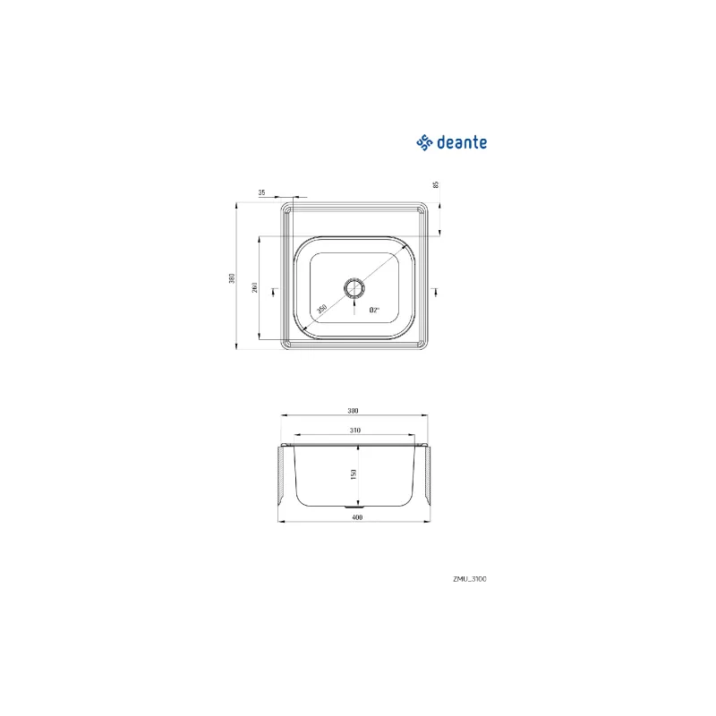 Mosogató Deante (ZMU_3100)