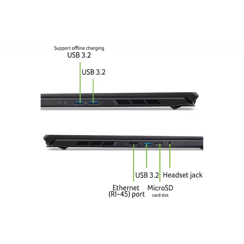 Computadora portátil Acer Nitro V 16S ANV16S-71, Black (NH.U29EU.004)