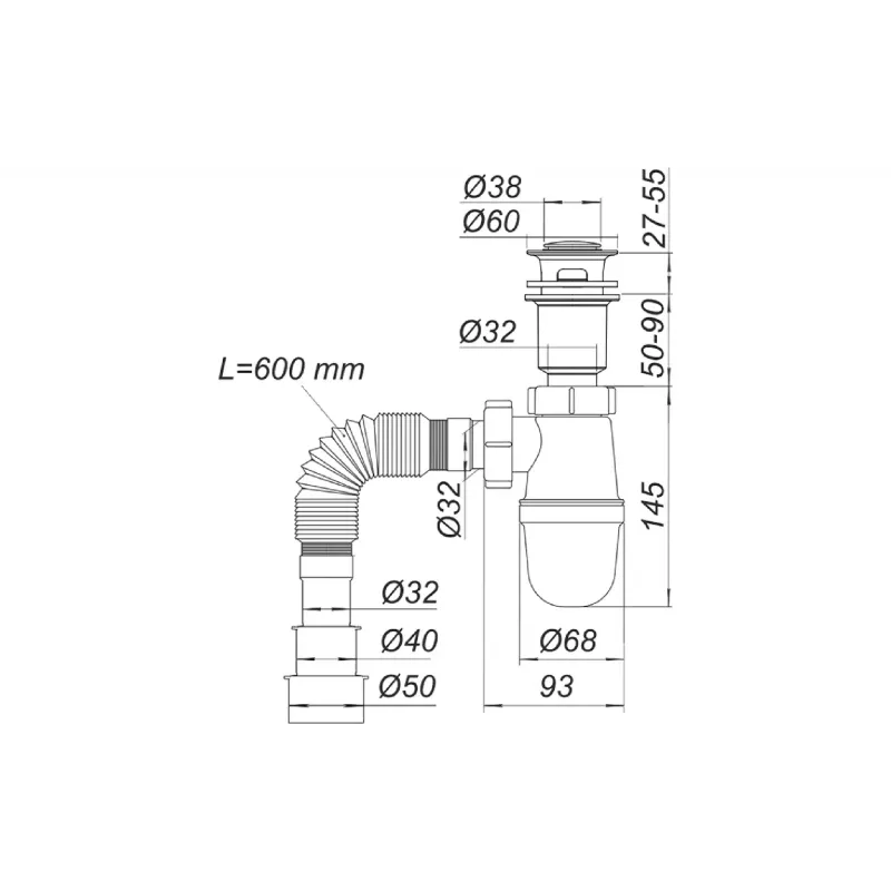 Mosdó + mosdótálca Adamant Flate 120R (4824296208501)