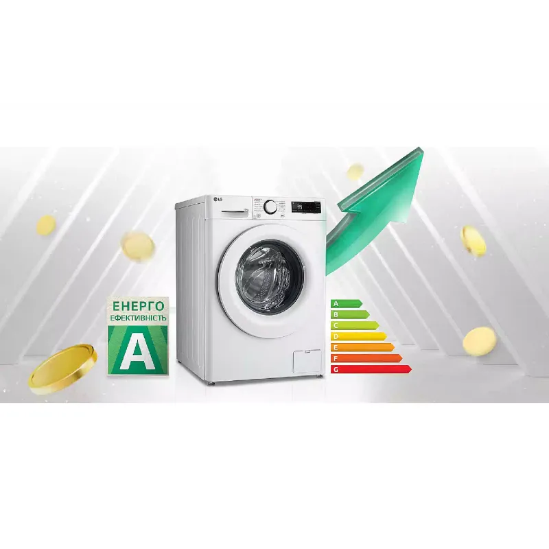 Пральна машина LG (F4Y5RS3W), White