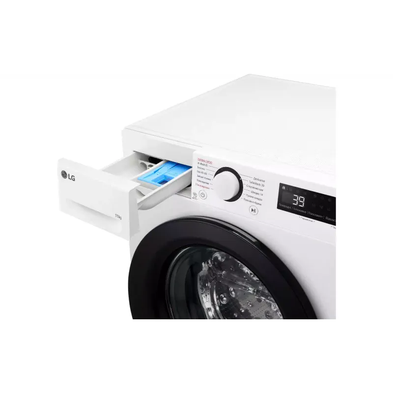 Washing machine LG (F4Y5ES6W), White