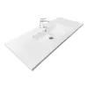 حوض + حوض غسيل Adamant Flate, White (4824296107001)