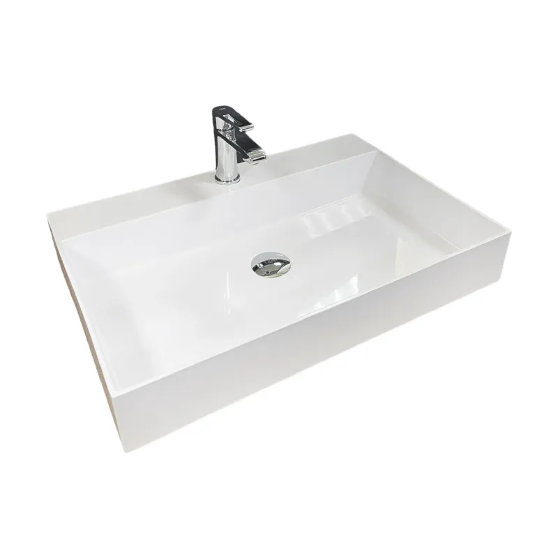 Mosdó + mosdótálca Adamant Slender, White (4824296204008)