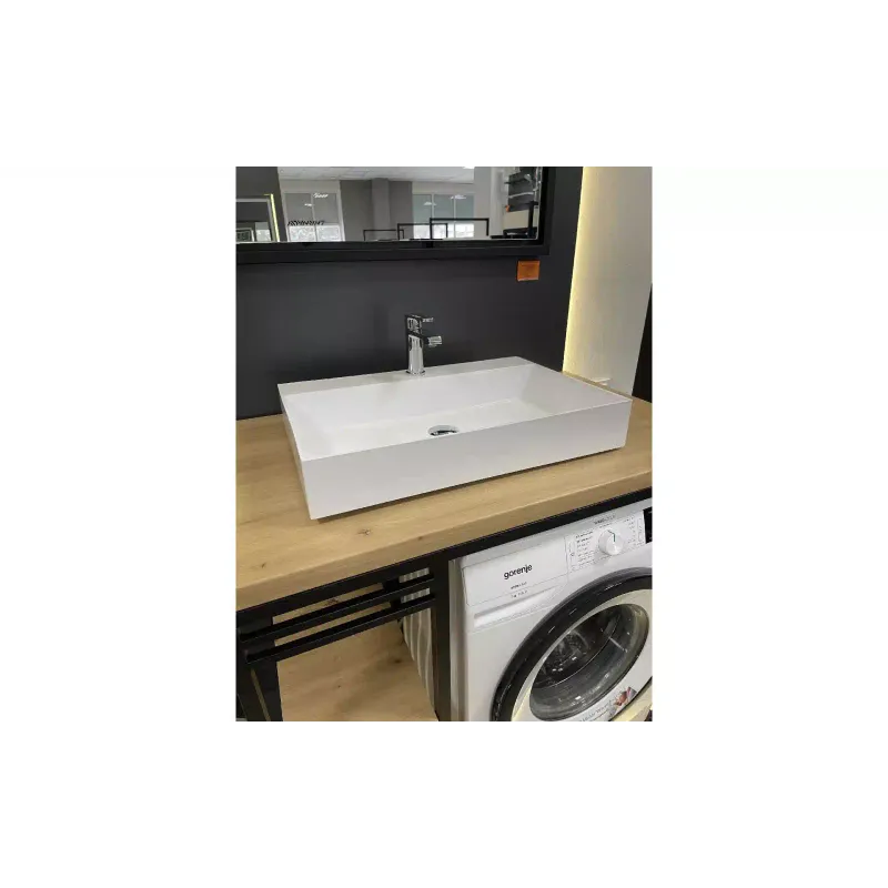 Mosdó + mosdótálca Adamant Slender, White (4824296204008)