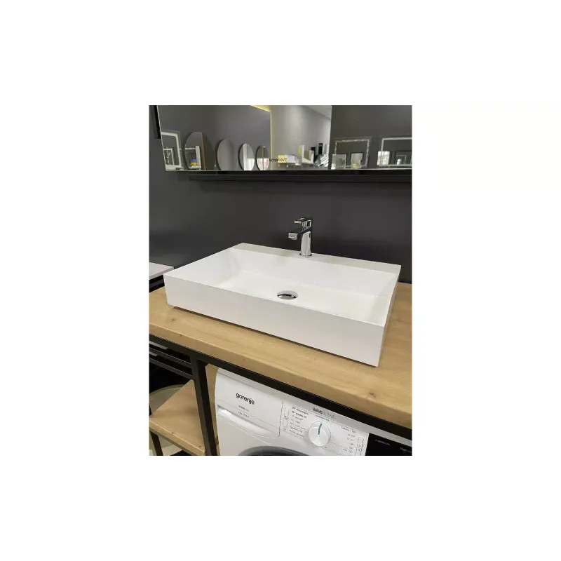 Mosdó + mosdótálca Adamant Slender, White (4824296204008)