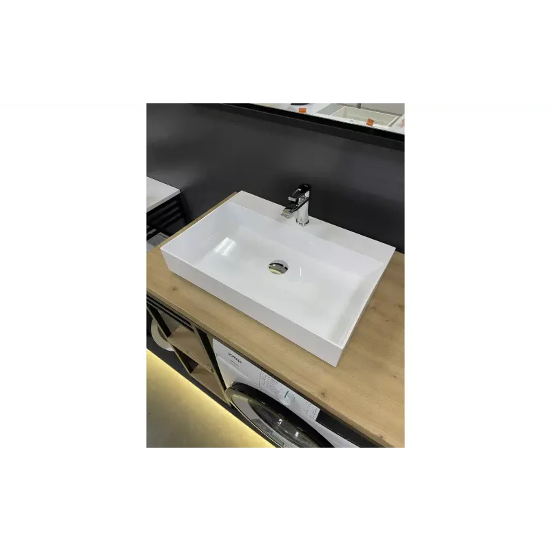 Mosdó + mosdótálca Adamant Slender, White (4824296204008)