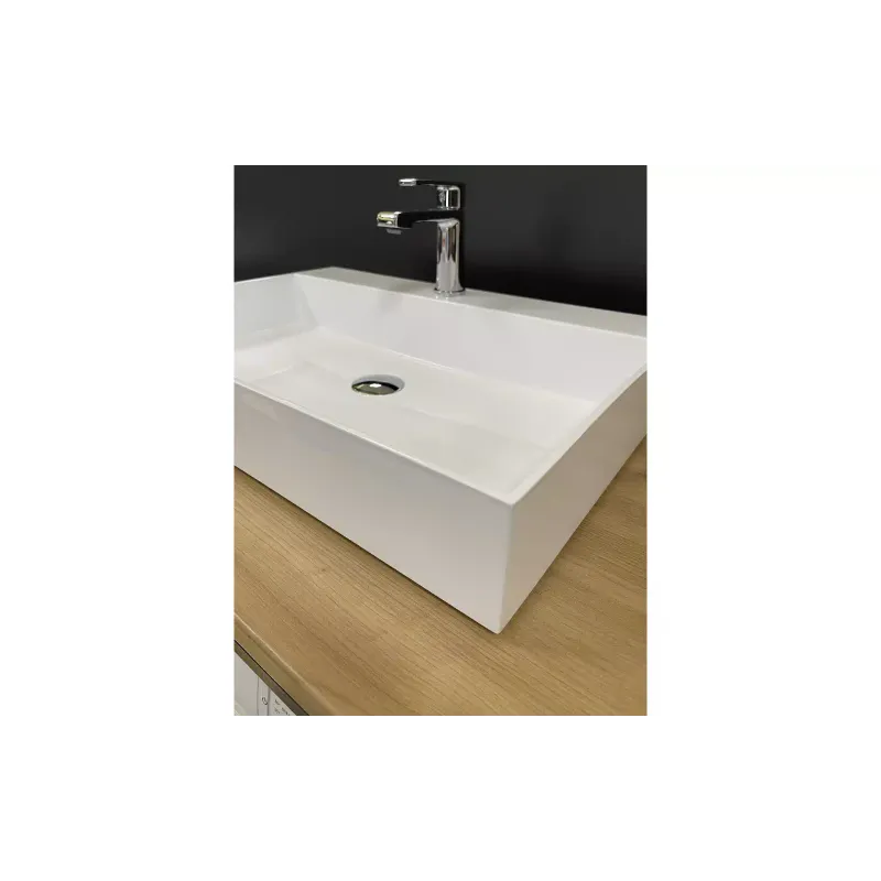 Mosdó + mosdótálca Adamant Slender, White (4824296204008)