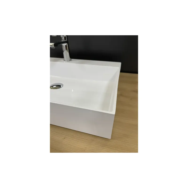 Mosdó + mosdótálca Adamant Slender, White (4824296204008)