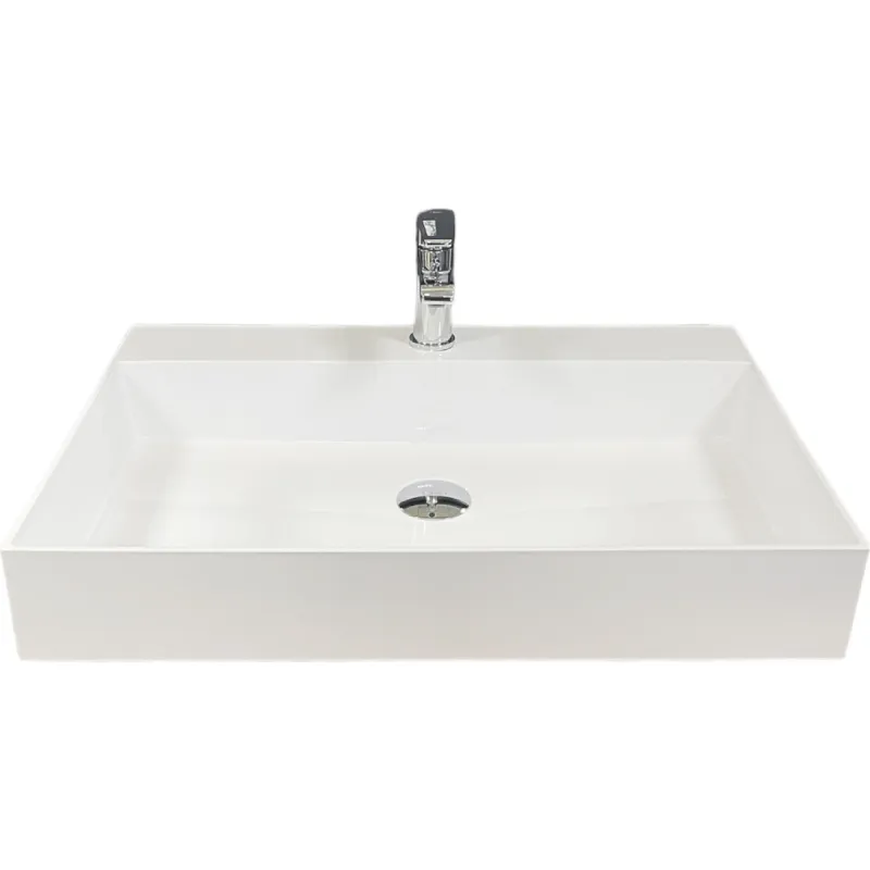 Mosdó + mosdótálca Adamant Slender, White (4824296204008)