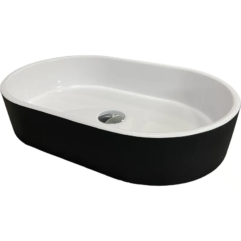 حوض + حوض غسيل Adamant Beste New, Black/White (100003542)