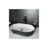 حوض + حوض غسيل Adamant Beste New, Black/White (100003542)