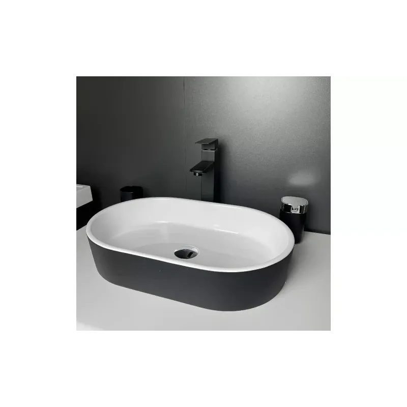حوض + حوض غسيل Adamant Beste New, Black/White (100003542)