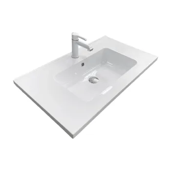 Νιπτήρας + νιπτήρας Adamant Flate, White (4824296206501)