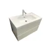 حوض + حوض غسيل Adamant Flate, White (4824296206501)