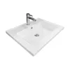 حوض + حوض غسيل Adamant Flate, White (4824296206401)