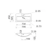 Νιπτήρας + νιπτήρας Adamant Cers, White (4824296202301)