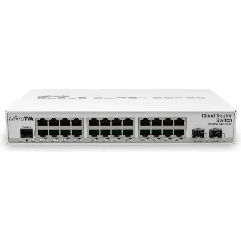 Комутатор MikroTiK  (CRS326-24G-2S+IN)