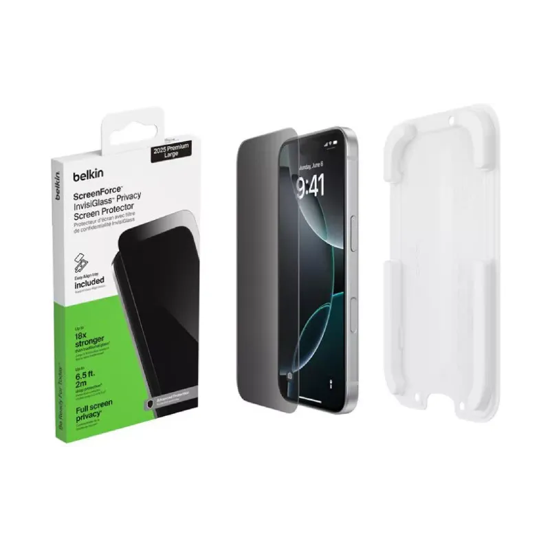 Protective glass Belkin (OVA214HQ), for Apple iPhone 17 Pro Max