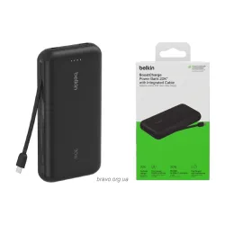 Повербанк Belkin 20000 mAh (BPB024HQBK), USB-C, Black Повербанк Belkin 20000 mAh (BPB024HQBK), USB-C, Black