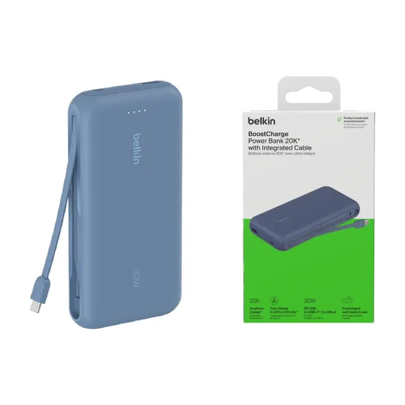 Powerbank Belkin 20000 mAh, Blue (BPB024HQBL)