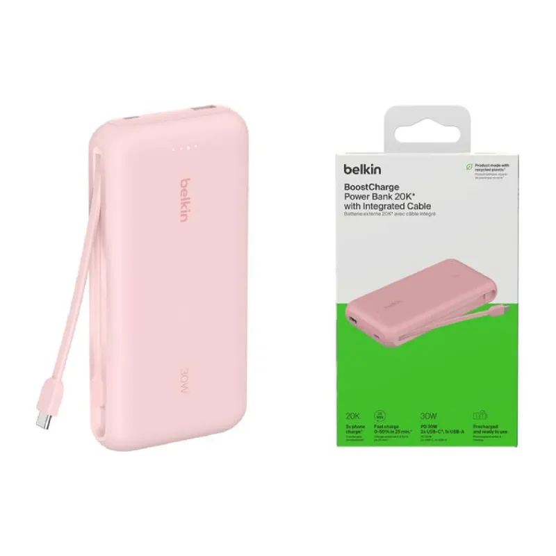 Powerbank Belkin 20000 mAh, Pink (BPB024HQPK)