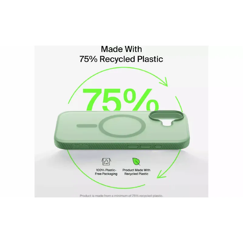 Чохол Belkin Magnetic Protective Grip (MSA034HQSE), для Apple iPhone 17, Sage