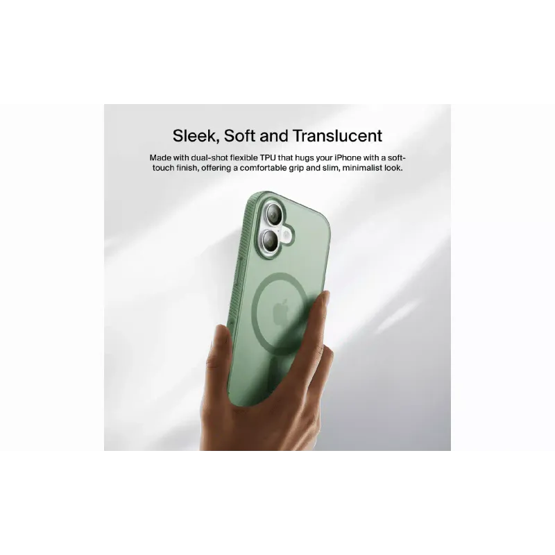 Чохол Belkin Magnetic Protective Grip (MSA034HQSE), для Apple iPhone 17, Sage
