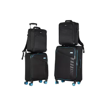 Набор чемоданов 2E Trek, M+S, 2 шт (2E-SPE-TREK-SET4-BK)