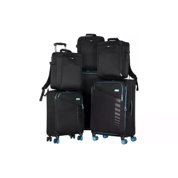 Egy sor bőrönd 2E Trek, Black (2E-SPE-TREK-SET6-BK)