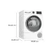 Máquina secadora Bosch, White (WQG14210UA)