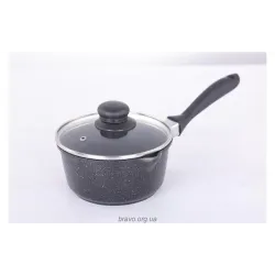 Ківш із кришкою Ardesto Gemini Anzio (AR2412GES), 1200 мл, алюміній, Black Ківш із кришкою Ardesto Gemini Anzio (AR2412GES), 1200 мл, алюміній, Black