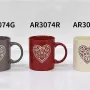 Csésze Ardesto Heart, White (AR3074W)