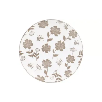 Dessert plate Ardesto Ravenna (AR1319R), 19 cm, White/Beige