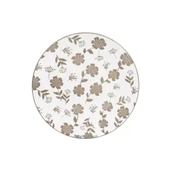Dinner plate Ardesto Ravenna (AR1327R), 26.8 cm, White/Beige