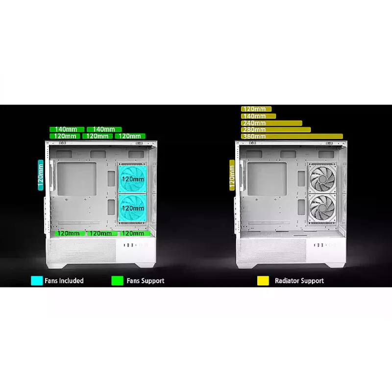 Кутия за компютър Zalman, White (CHRONIXV2WHITE)