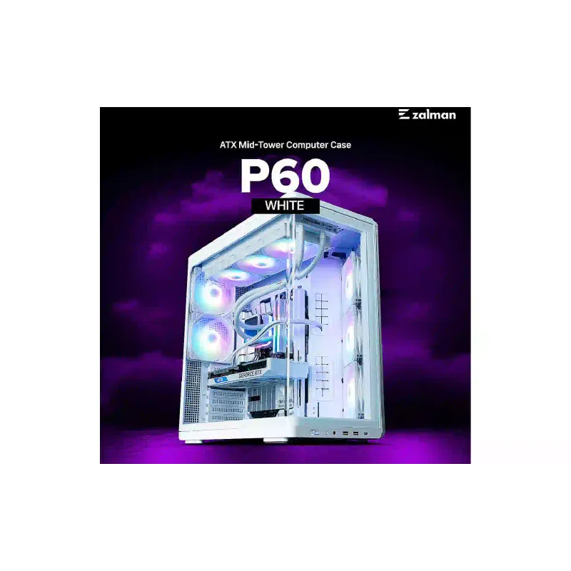 Gabinete para PC Zalman, White (P60WHITE)