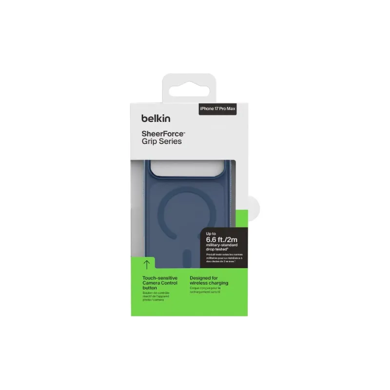 Чохол Belkin Magnetic Protective Grip (MSA036HQNY), для Apple iPhone 17 Pro Max, Navy