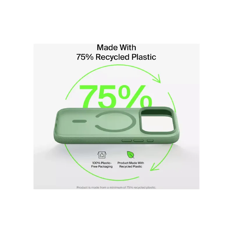 Чохол Belkin Magnetic Protective Grip (MSA036HQSE), для Apple iPhone 17 Pro Max, Sage