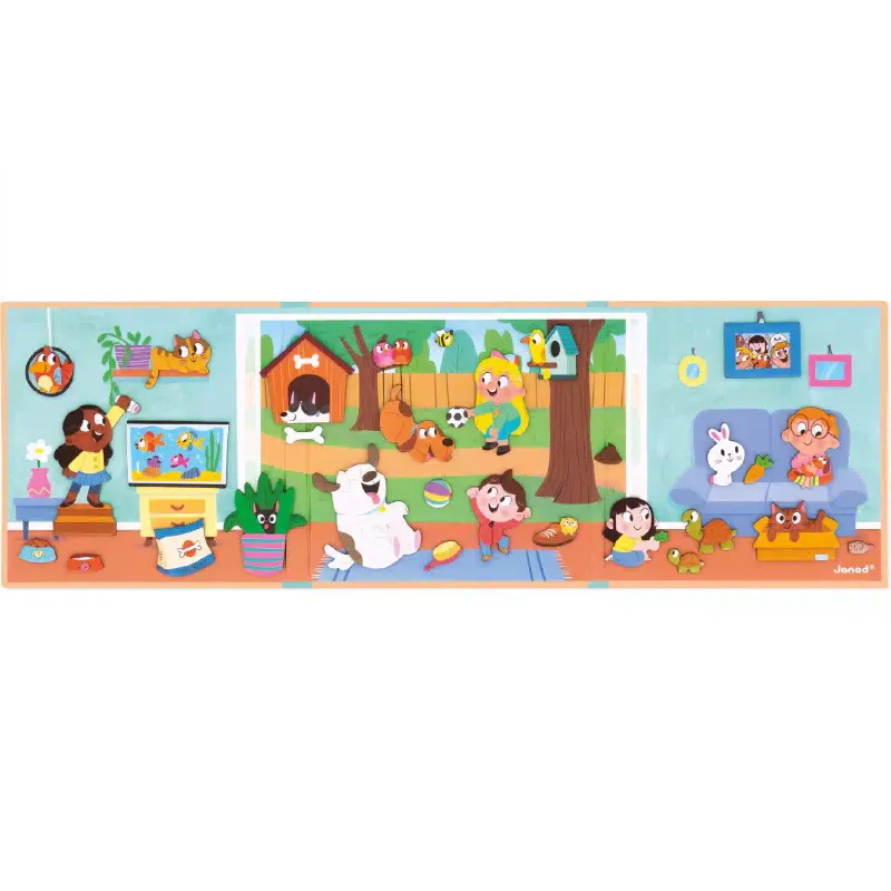 Μαγνητικό σετ Janod Pets (J05457)