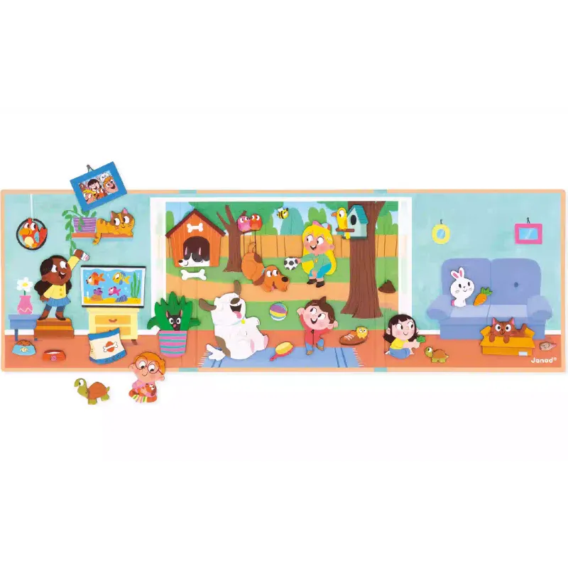 Μαγνητικό σετ Janod Pets (J05457)